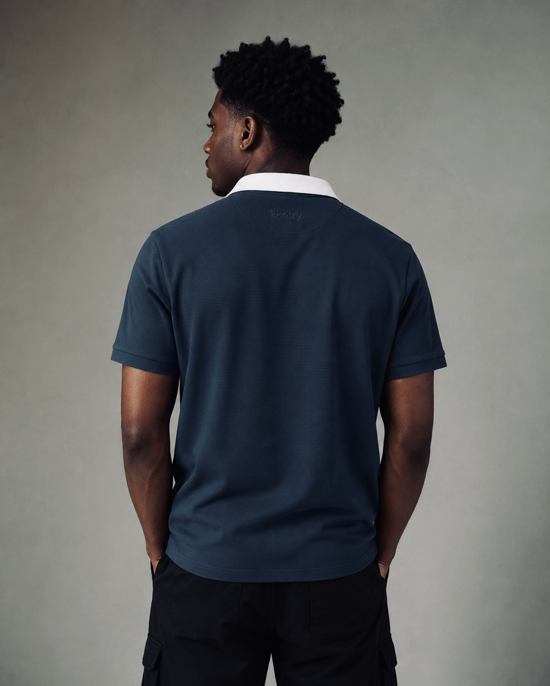 Kkotry polo-bleu marine